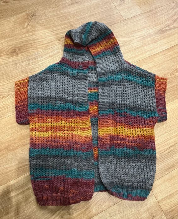 Własnoręcznie robiona kamizelka Merino