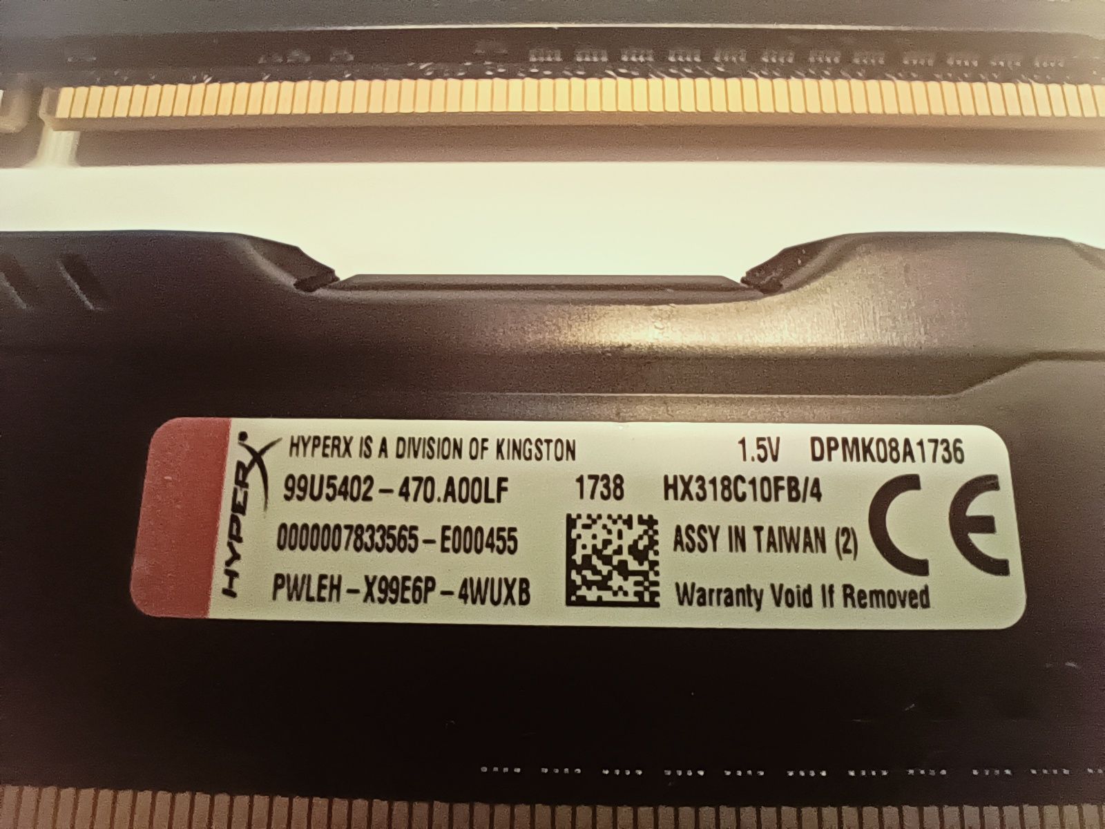 Pamięci RAM Kingston Hyper X, DDR3 - 2x4 GB, 1866 MHz