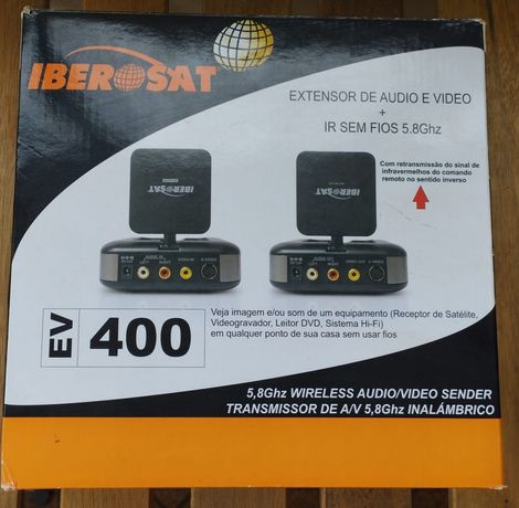 Extensor wireless de audio e video Iberosat EV400