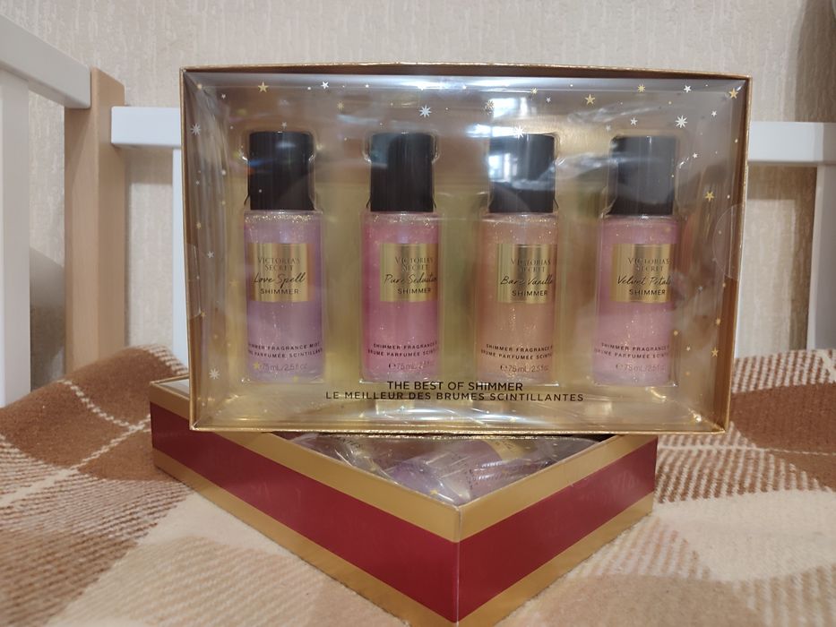 Новий подарунковий набір міні спреїв шимер Victoria's Secret Оригінал