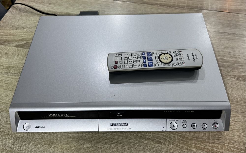 Panasonic DMR-EH55 #Nagrywarka DVD HDD #160GB #DivX #SD #DV #PL Menu