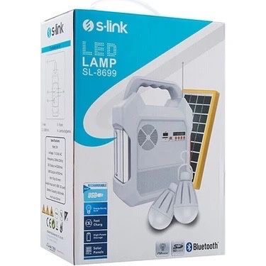 Продектор, солнечная станция,фонарь, радио, аккамулятор S-Link SL-8699