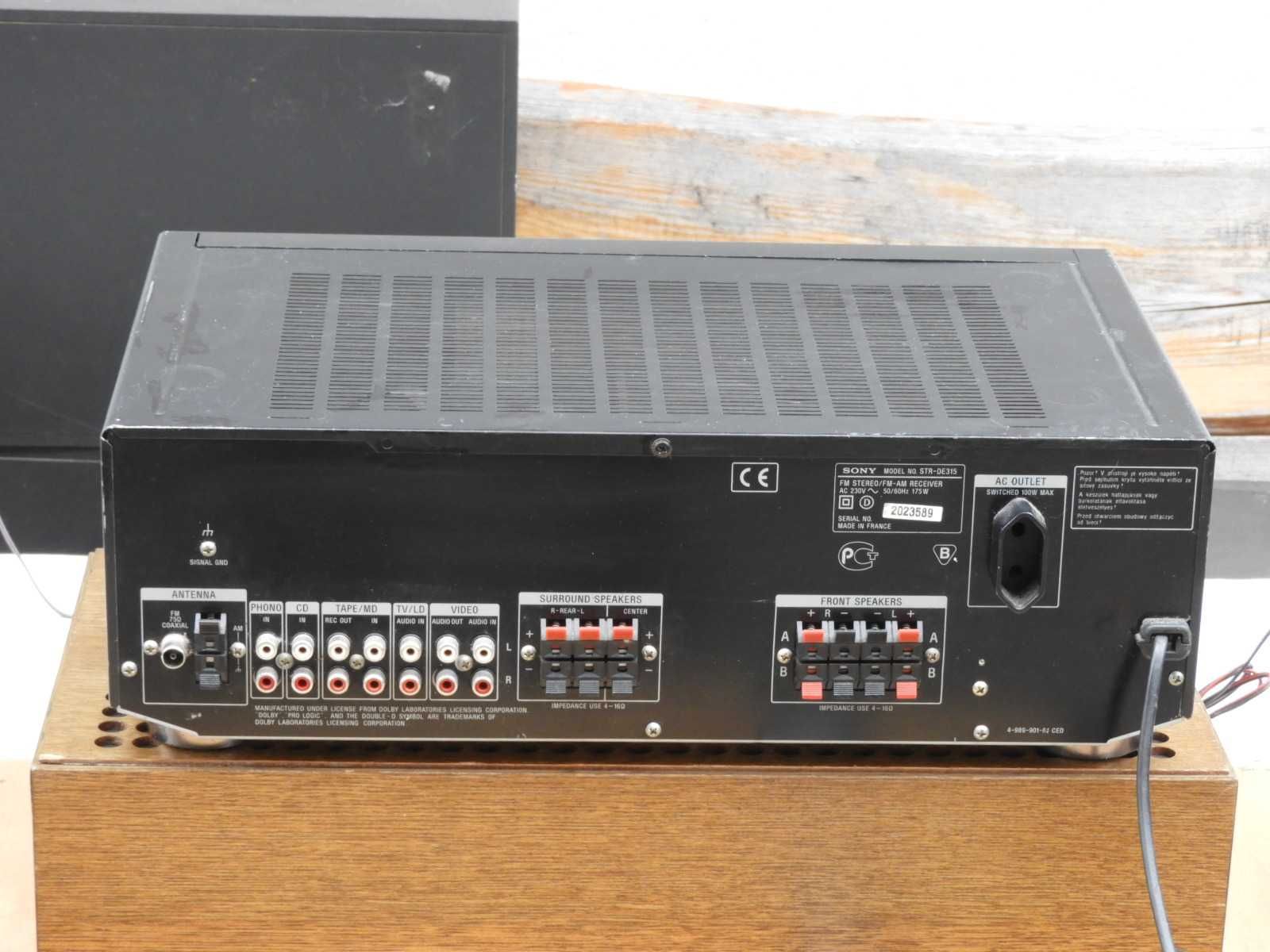 Radio wzmacniacz Sony STR-DE 315 część dużej wieży 43 cm
