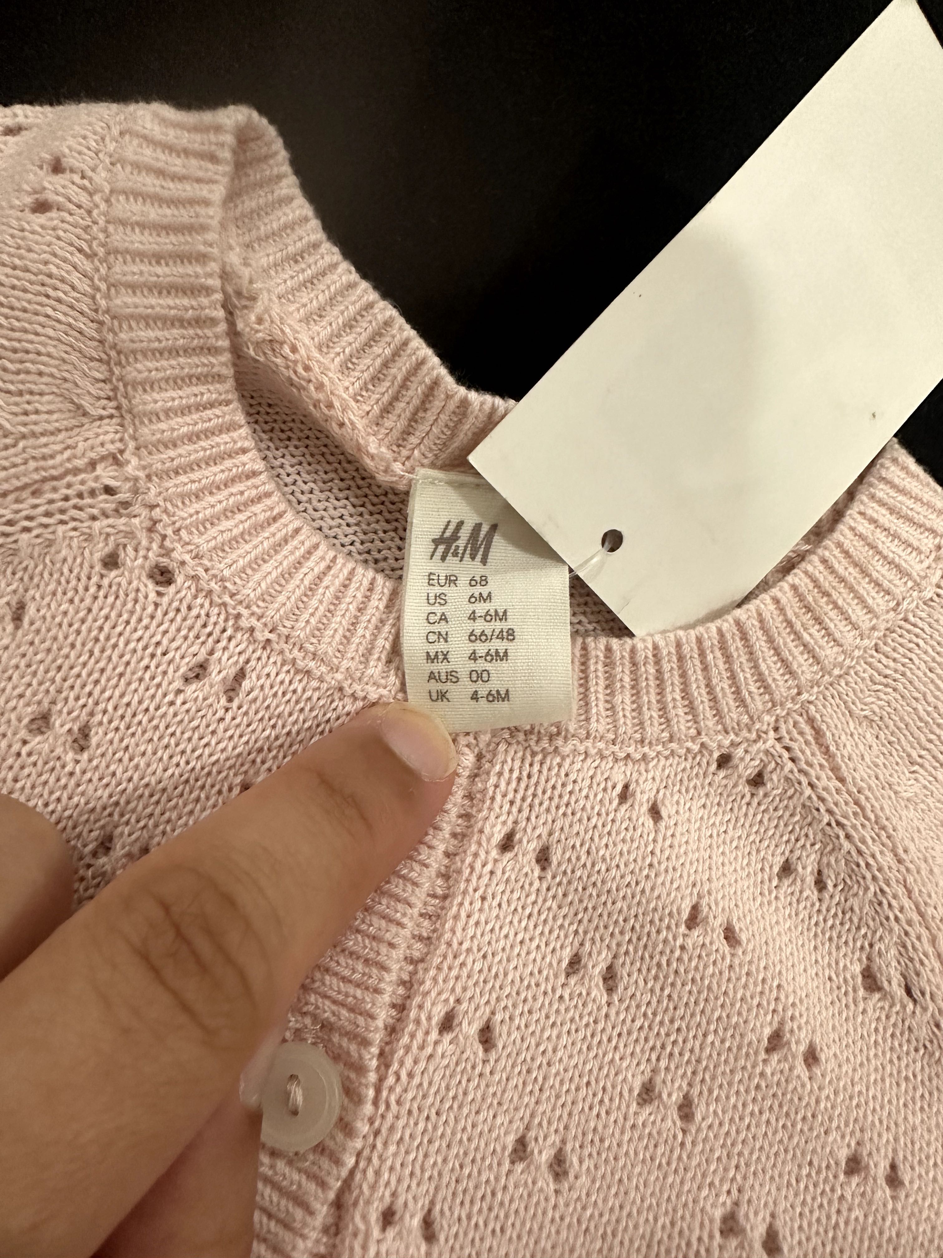 Camisola / T-shirt Rosa Bebé H&M NOVA