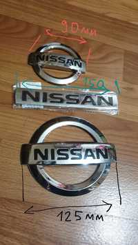 Эмблема хром значек Nissan