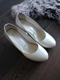Buty ślubne r.36 Arte Di Roma białe perłowe baaaardzo wygodne