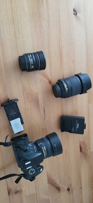 Nikkon D5100 + 3 obiektywy + statyw+ Grid na 2 baterie/ Niski przebieg