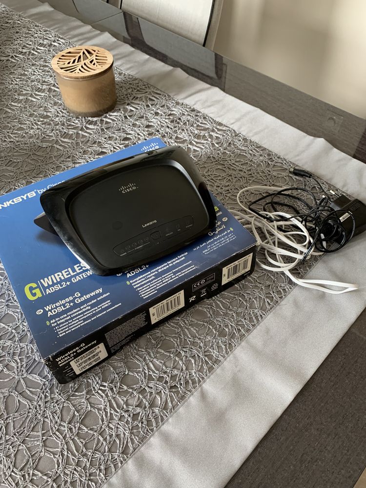 Router Lunksys by Cisco  G/ Wireless ADSL2+Gateway