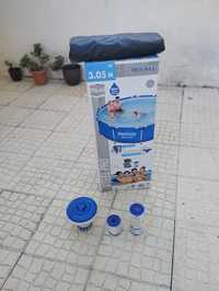 Piscina + kit completo+ base em espuma