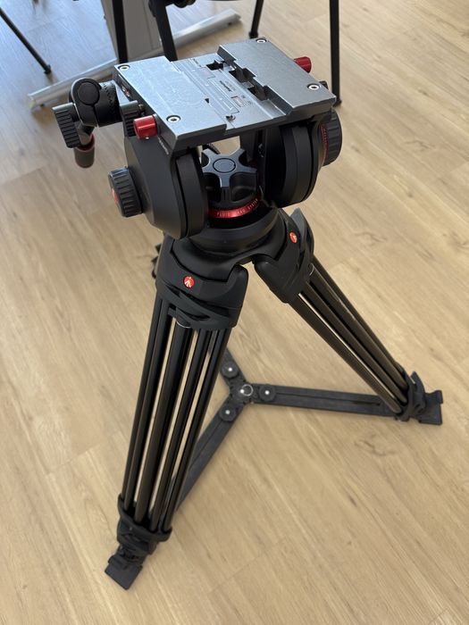Tripé para vídeo Manfrotto 509HD,545GBK Pro Ground-Twin Kit 100
