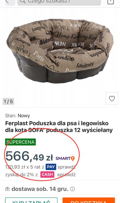 Ferplast • Plastikowe Legowisko „L” ‼️ Kojec Porodówka Sofa + Posłanie