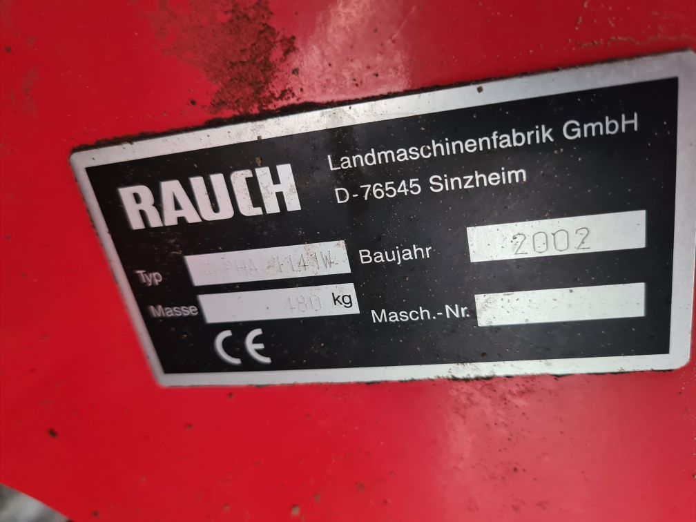 Rozsiewacz nawozów Rauch Alpha 114 W amazone/kuhn/lely