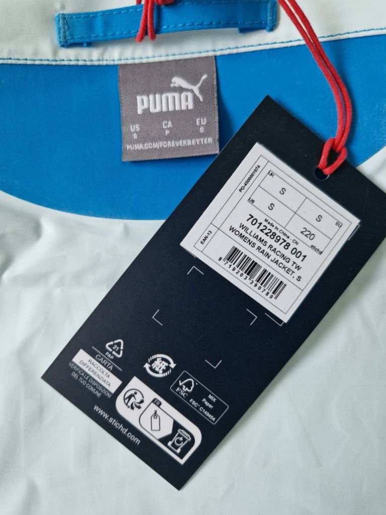 Kurtka przeciwdeszczowa 2024, Williams Racing F1 Team, Formuła 1, Puma