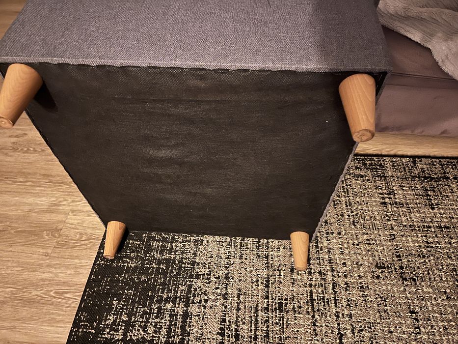 Pufa, podnurzek kolor szary