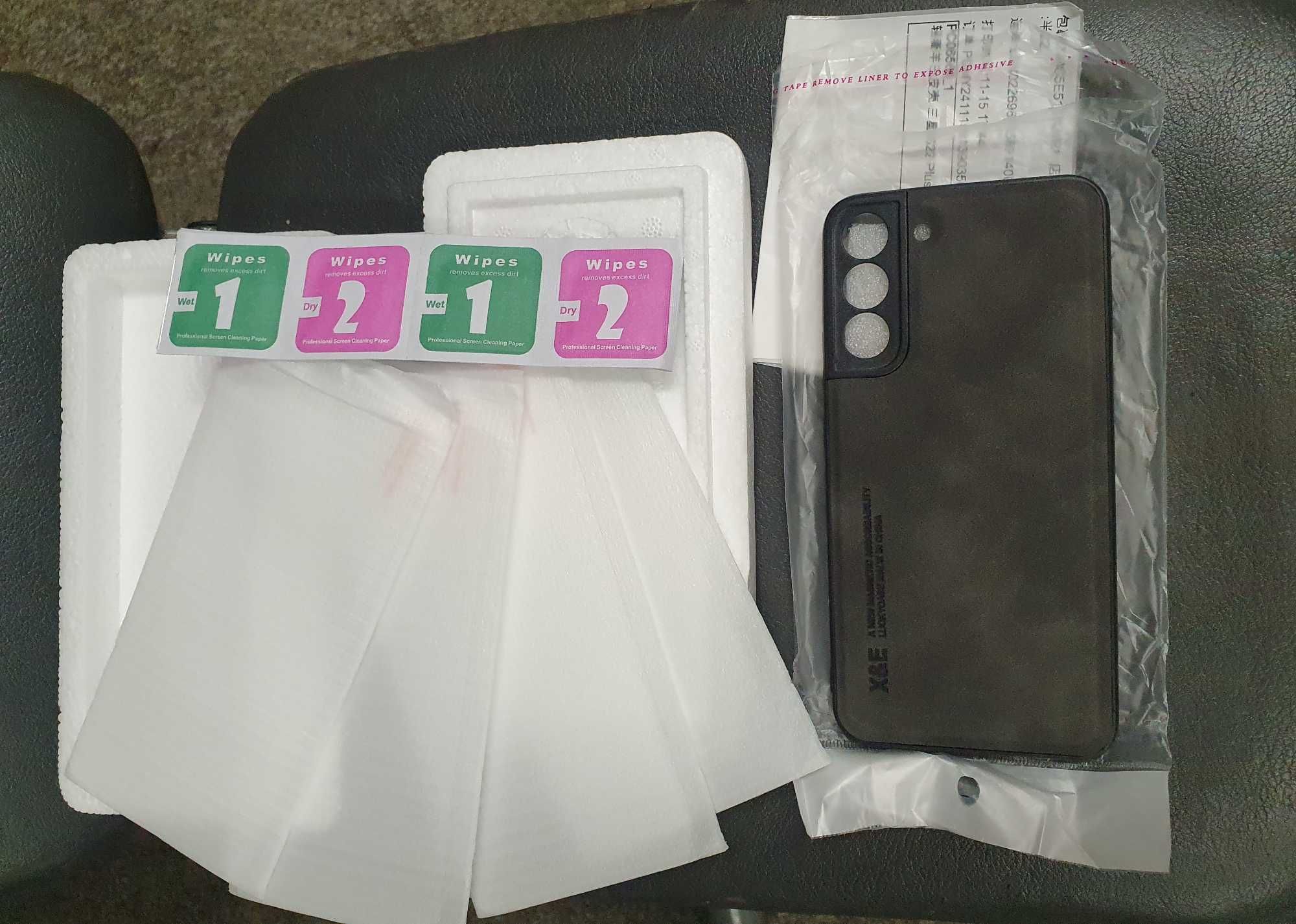 Capa + 4 películas de vidro para o Samsung S22+ de 6.6