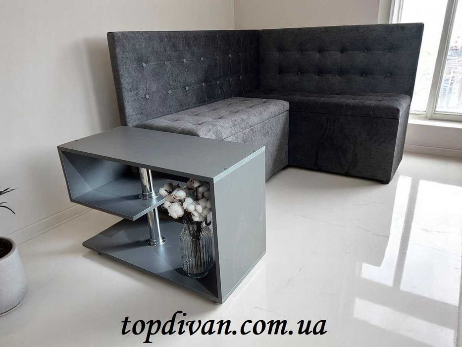 Кухонный уголок с открывными ящиками . Любые размеры и цвета оббивки.