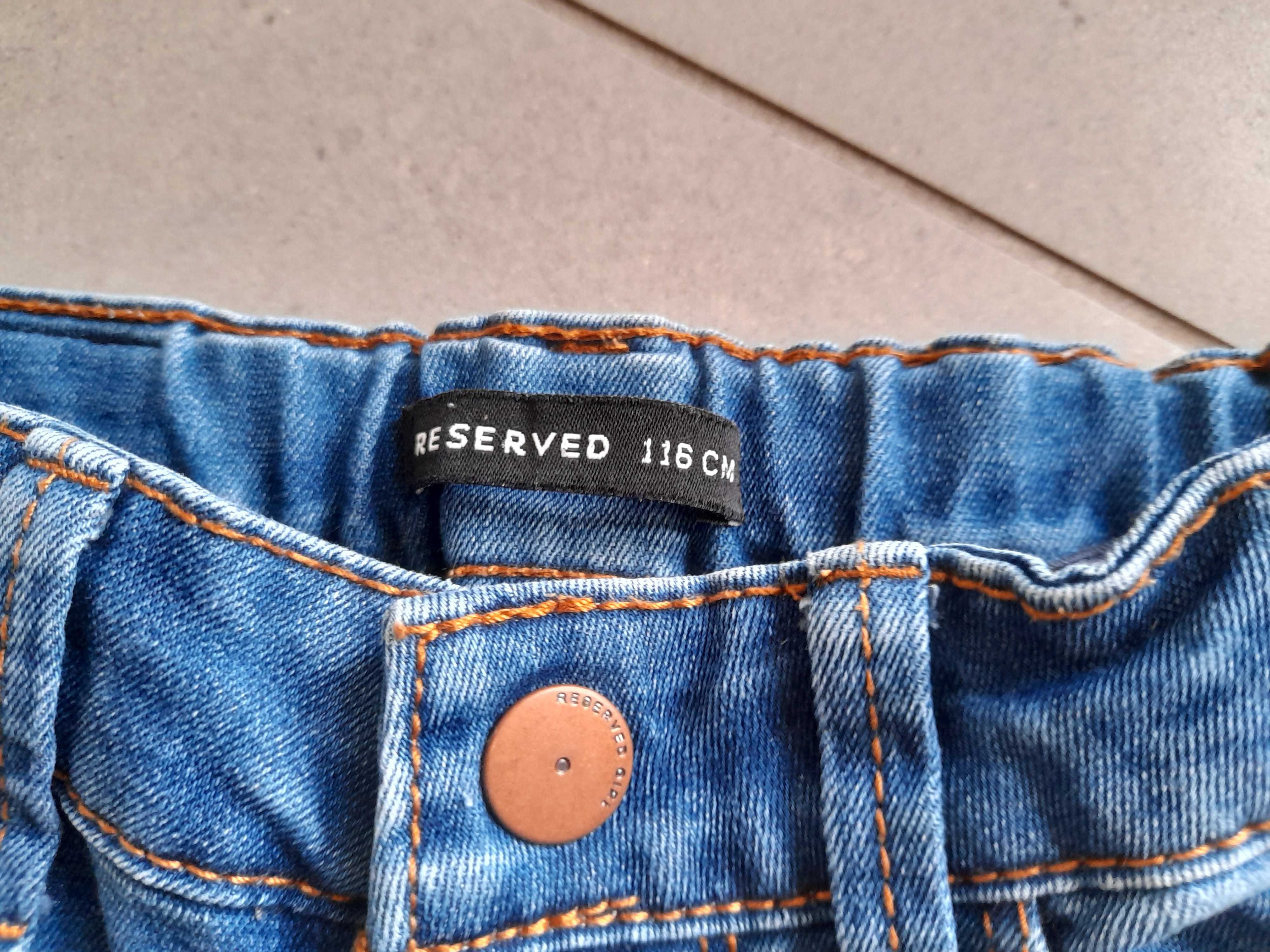 RESERVED Spodnie jeansowe Rozm. 116 Polecam