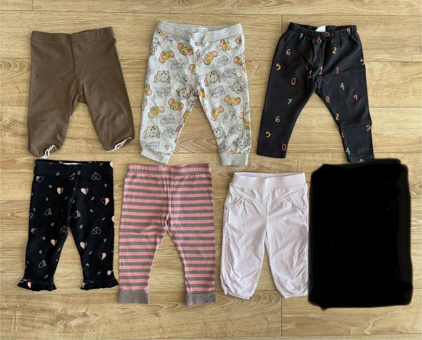 Zestaw u ranek dla dziewczynki rozm. 74 paka ubrań/wyprawka dla maluch