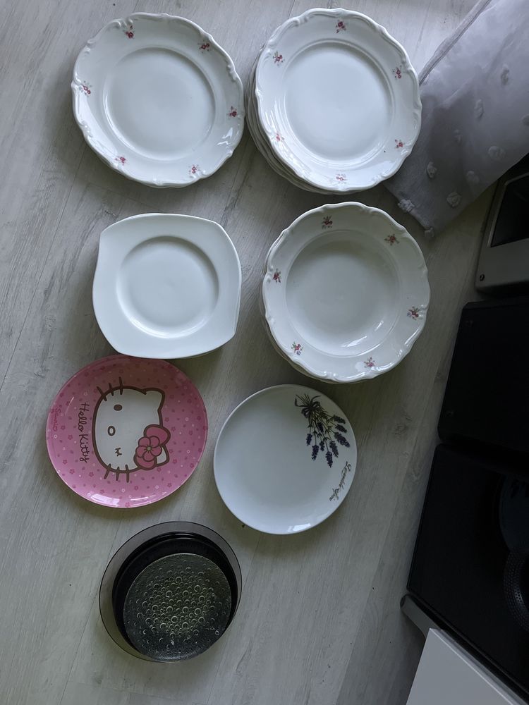 Talerze polski stary wyrób porcelanowy  21 szt plus 6 gratis