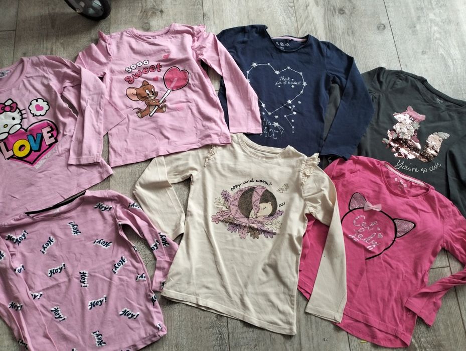 Paka ubrań dziewczynka 122/128