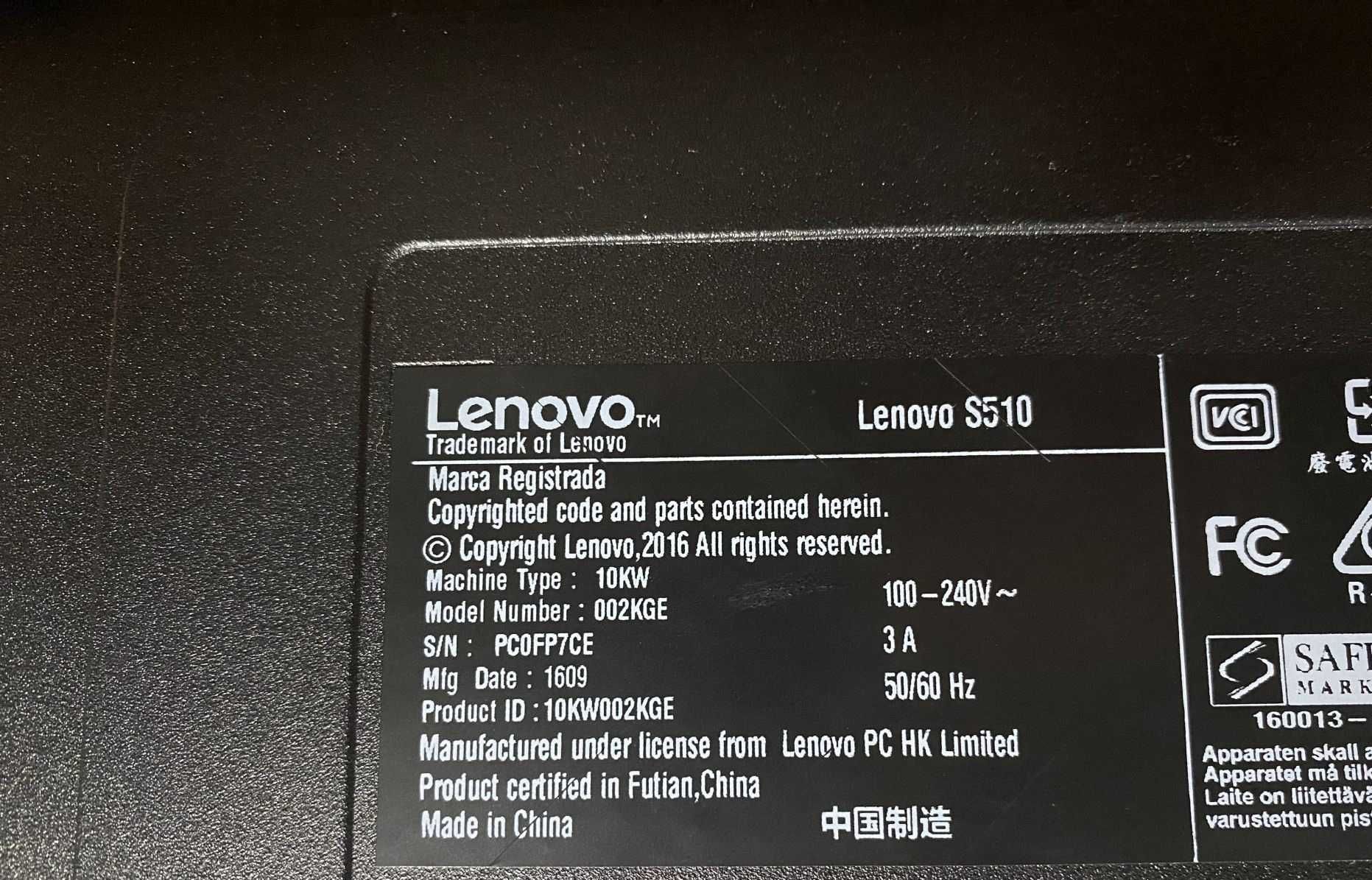 фірмовий Lenovo S510\- intel i3\5 6Gen\4 ядра \ 8гб ddr4\ Як новий