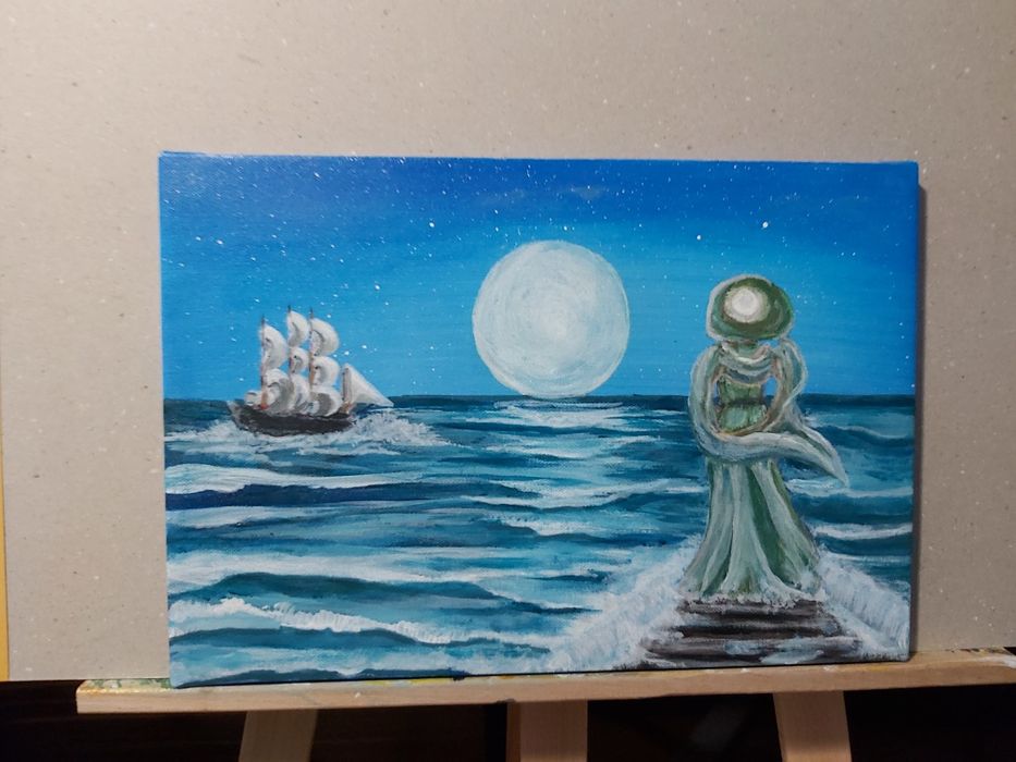 prawdziwy obraz akrylowy 38x26 Duchowa podróż