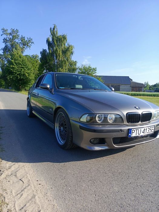 BMW E39 M pakiet 525d turbo hybryda dużo dodatków alu zima zamiana LED