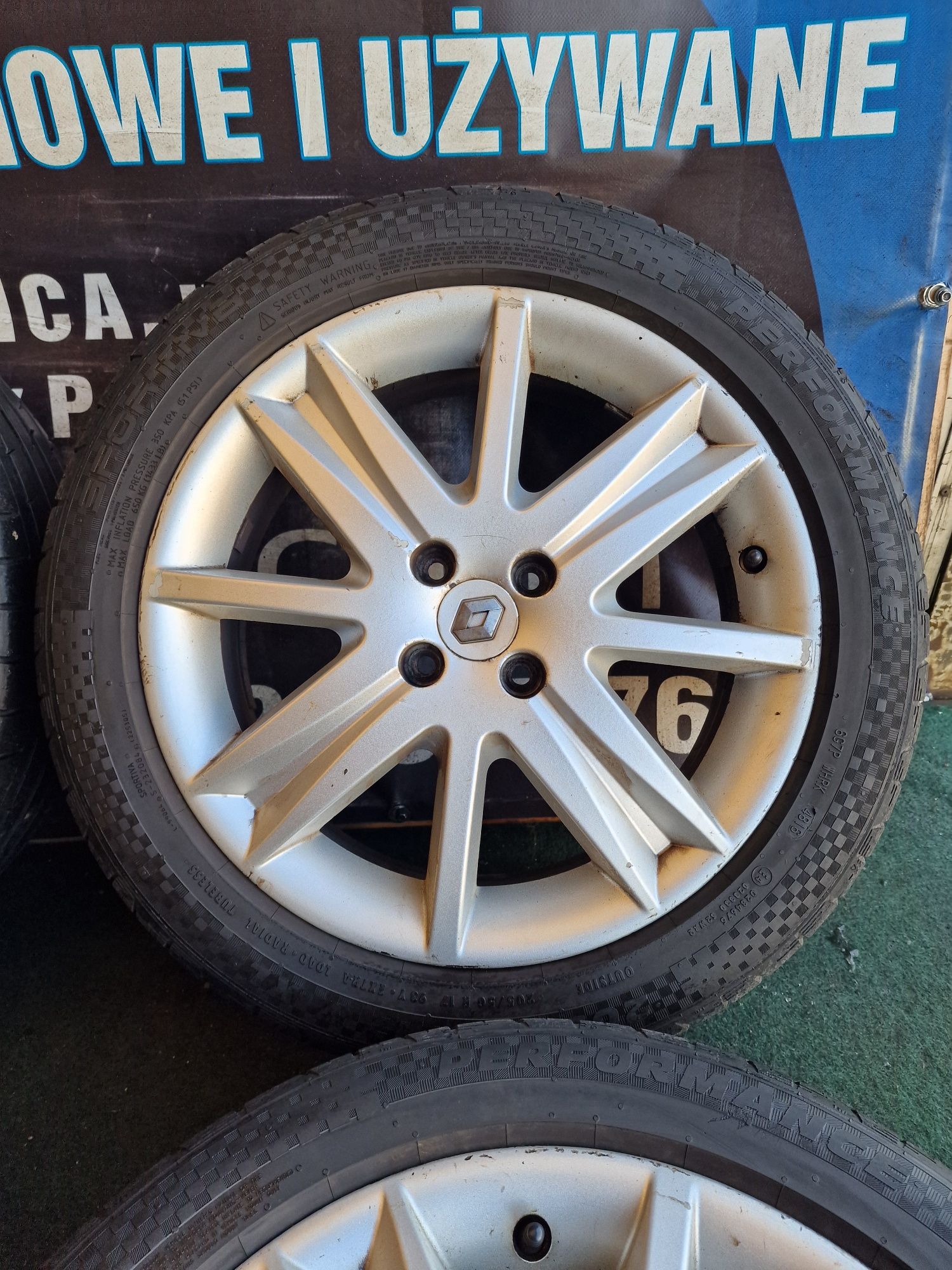 Koła letnie 17 4×100 Alufelgi Renault Megan Scenic Captur Orginał