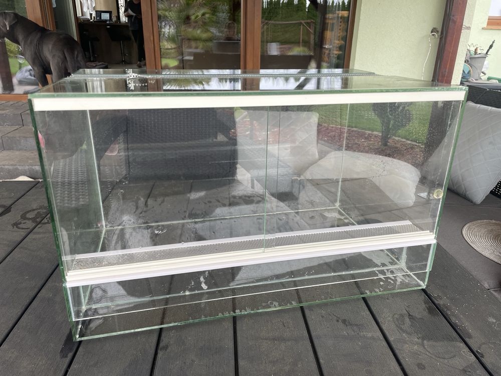 Terrarium szklane 50x30x30 gekon ptasznik