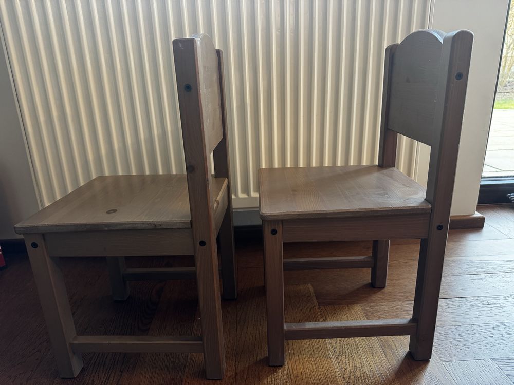Krzesełko Ikea dziecięce Sundvik brąz (2)