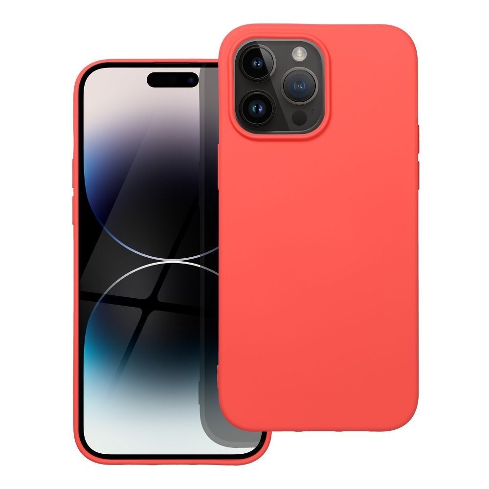 Etui Silicone Soft do iPhone 14 Pro Max Peach Pink