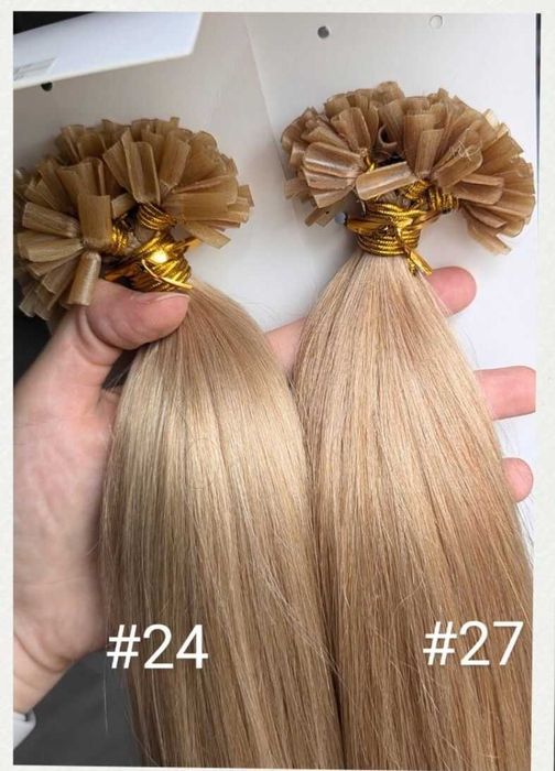 Keratyna- włosy NATURALNE do przedłużenia i zagęszczenia 55 CM 100 SZT