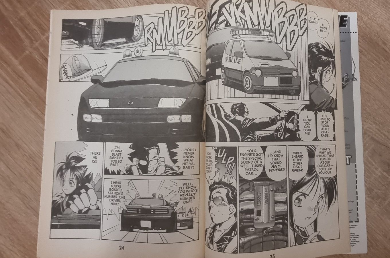 Komiks po angielsku You're under arrested JDM Manga Nissan Honda