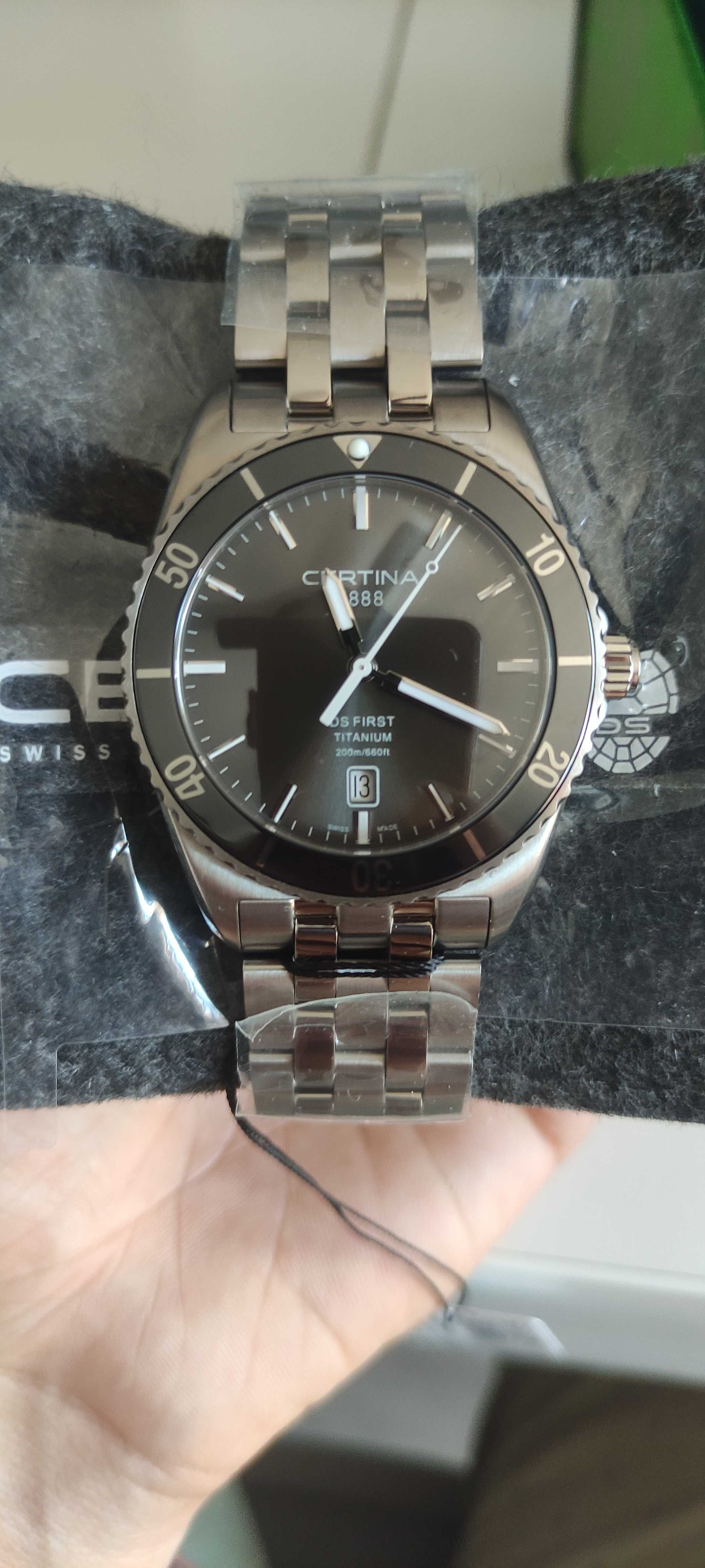 Piękna Nowa Certina DS FIRST Ceramic TITANIUM.
