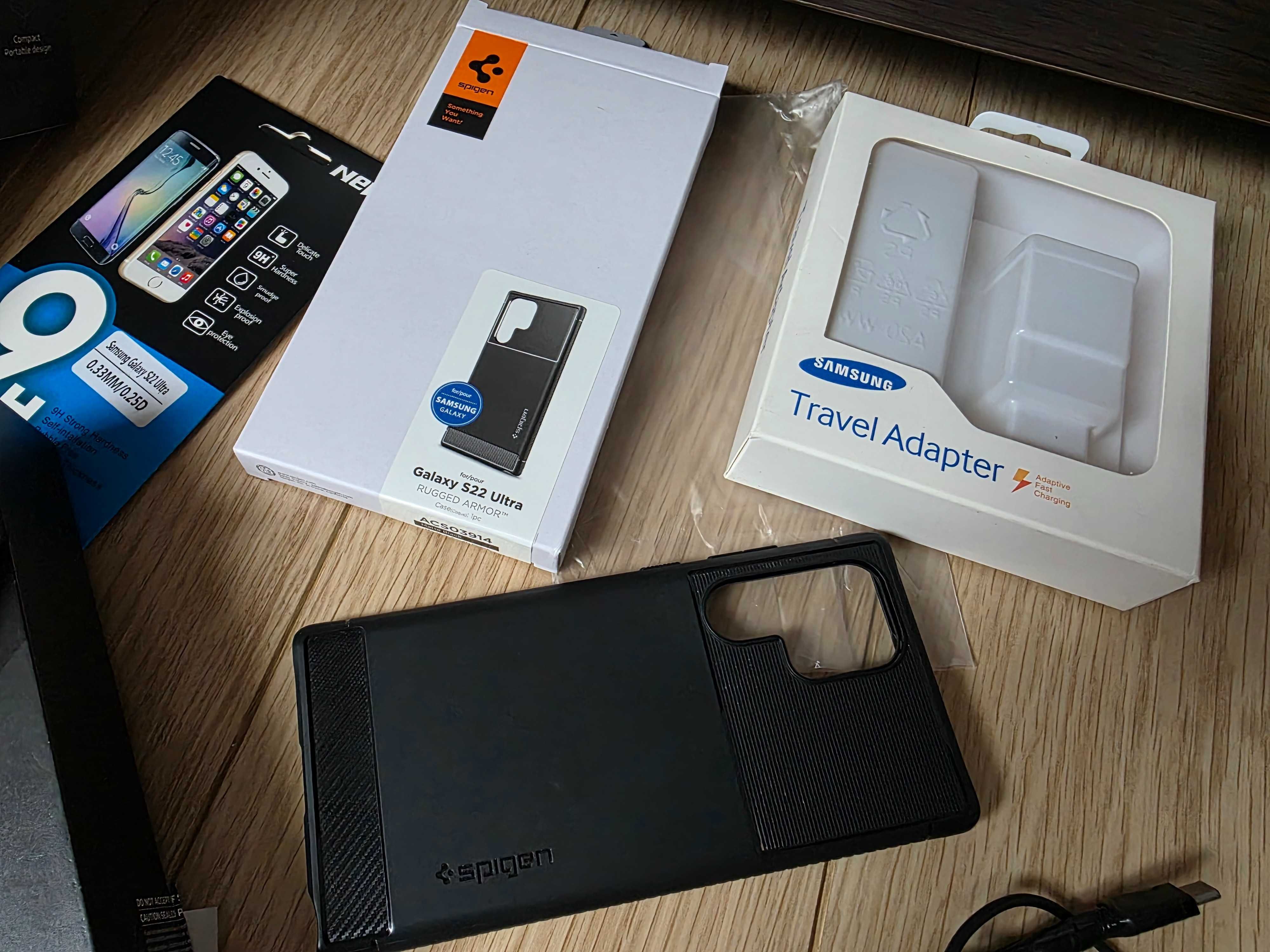 MEGA zestaw - Smartfon Samsung s22 ULTRA, 5G 8/128 + dodatki