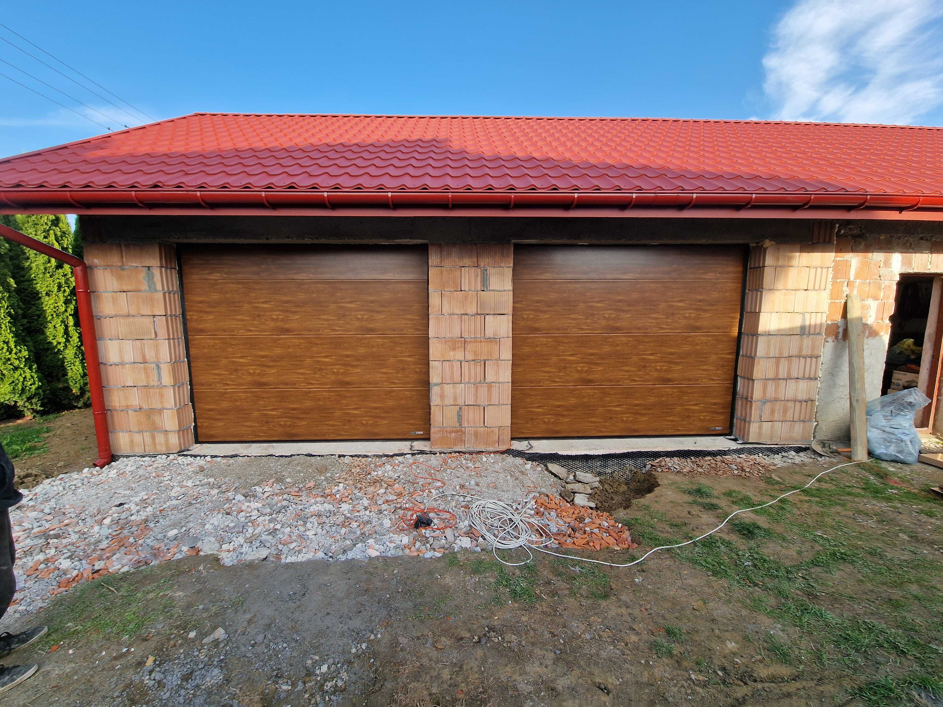 Brama garażowa złoty dąb 2500x2500