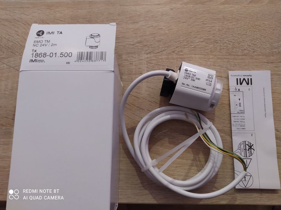 Siłownik hydrauliczny, głowica zaworu, EMO Tm NC 24v/2m.