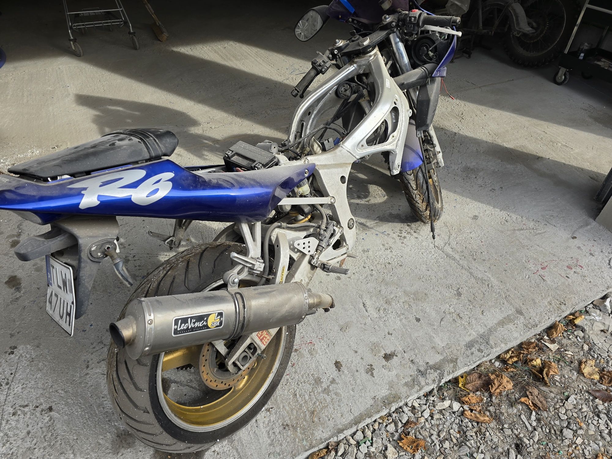 Yamaha R6 RJ03 uszkodzona