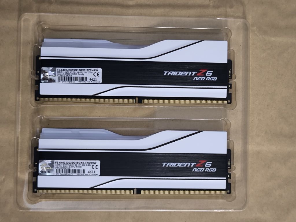 G.Skill 32 GB (2x16GB) DDR5 6400 MHz Trident Z5 Neo RGB CL30