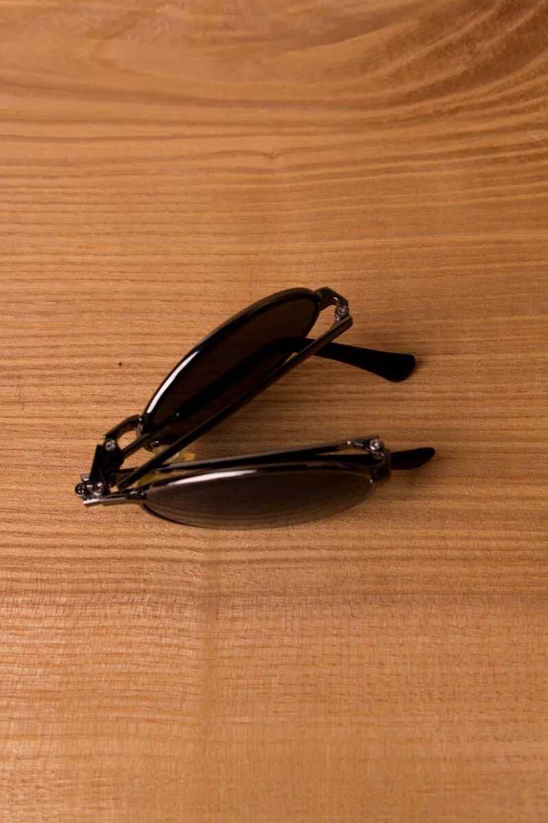 Vintage składane okulary przeciwsłoneczne