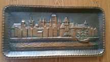 prezent Gdańsk spichlerz obraz miedziany 50x24x2 cm duży