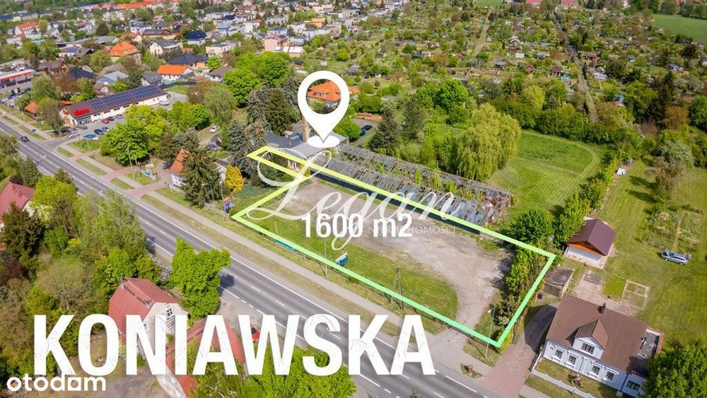 Plac 1600m2 + biuro do wynajęcia ul. Koniawska