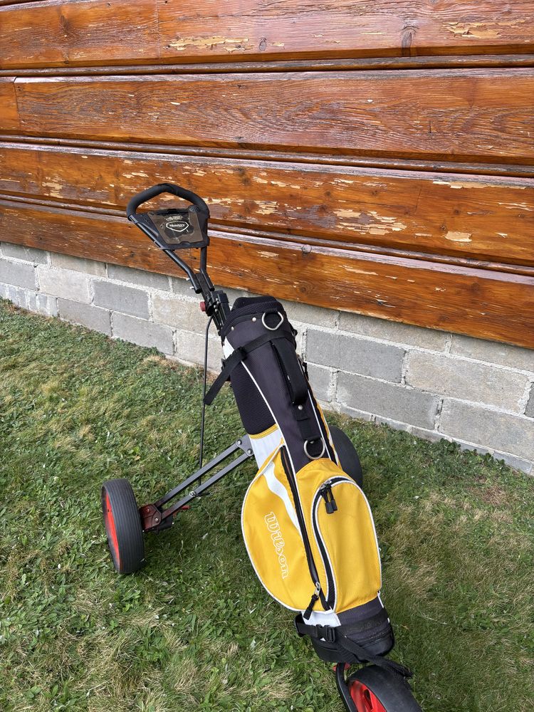 Wózek golfowy z torbą wilson