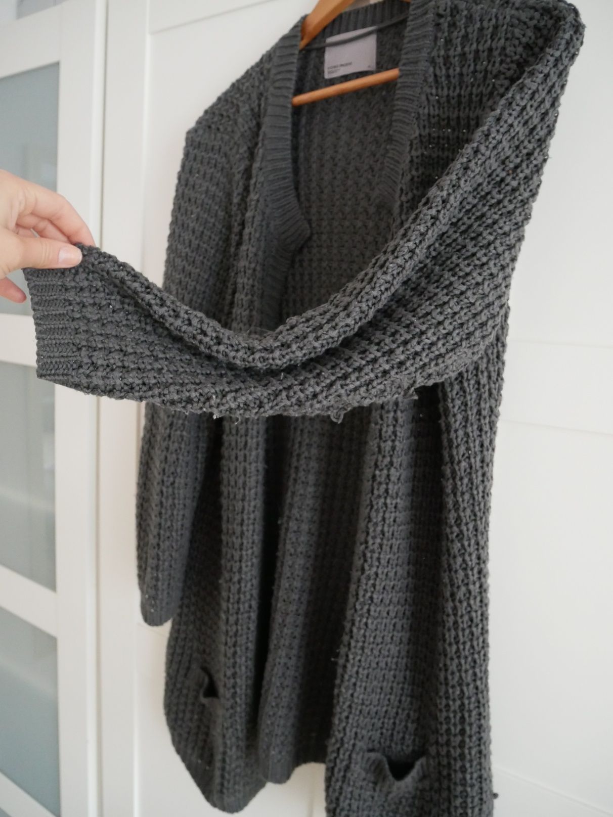 Gruby szary sweter Vero Moda