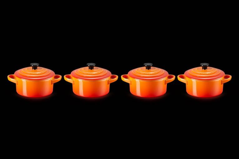 4 szt mini cocotte LE Creuset