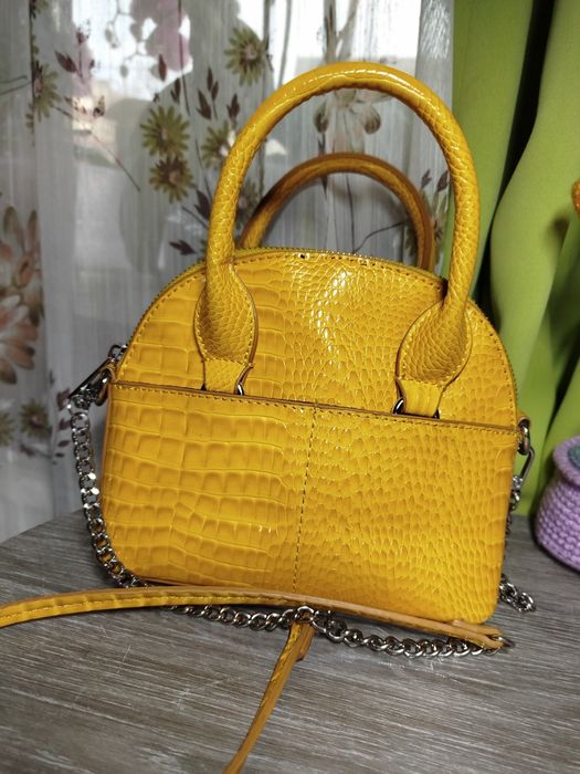 Сумочка жіноча Zara,  Animal print, ефект шкіри крокодила