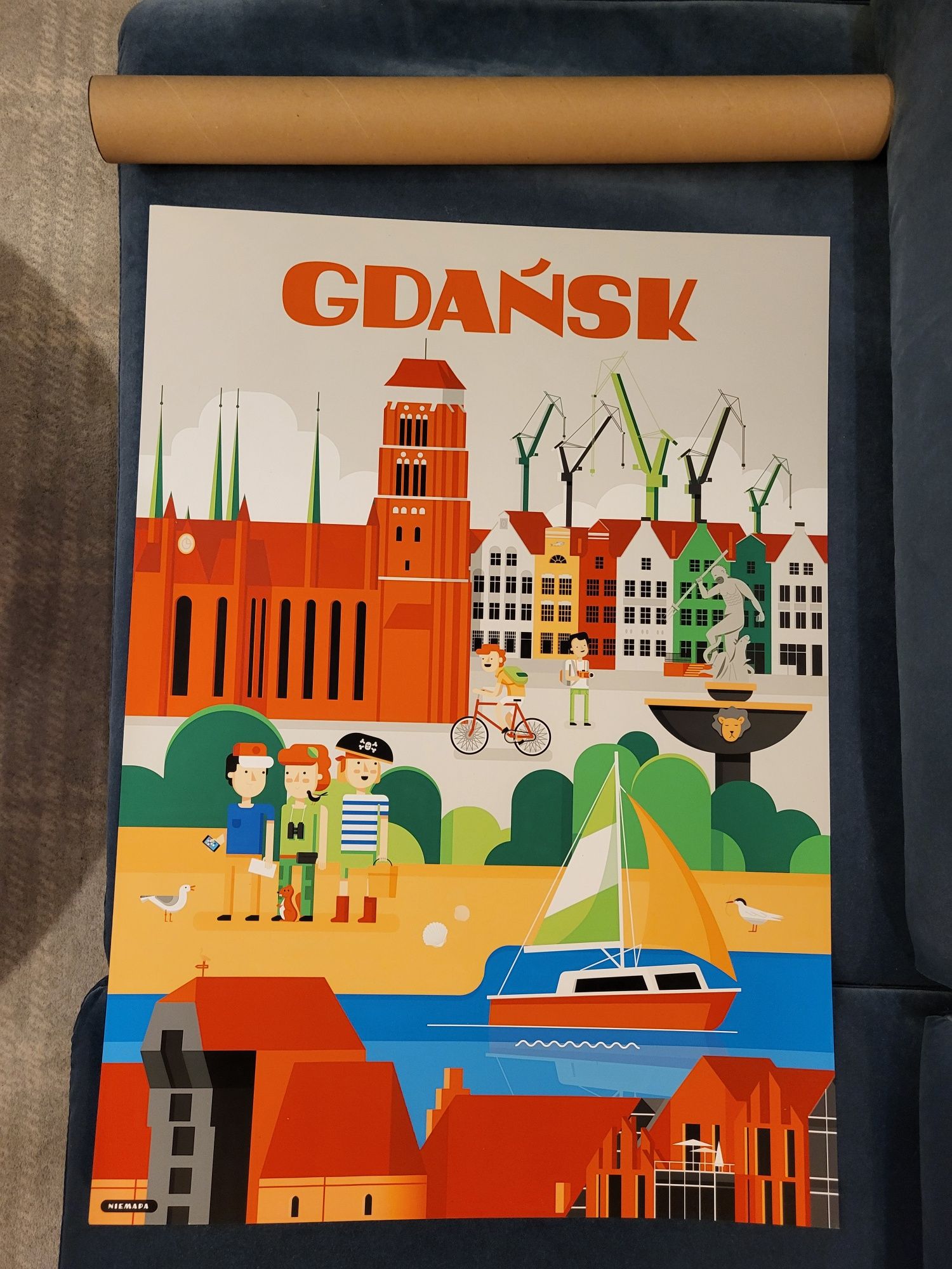 Plakat dla dzieci Gdańsk 50x70 cm B2