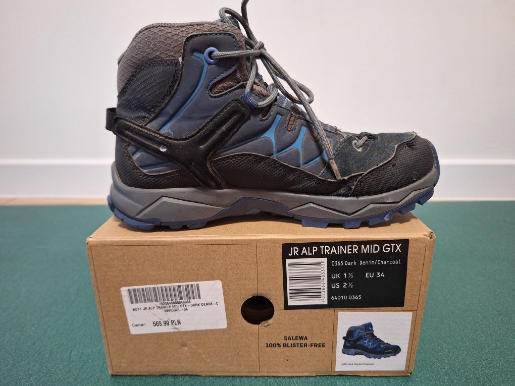 Buty górskie trekkingowe dziecięce Salewa JR ALP MID r 34