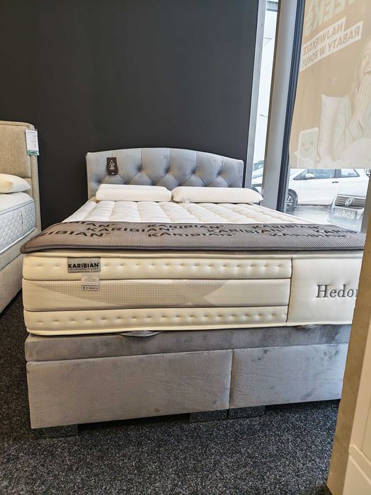 Łoże kontynentalne z pojemnikiem 140x200 od ręki. Karta, gotówka, raty