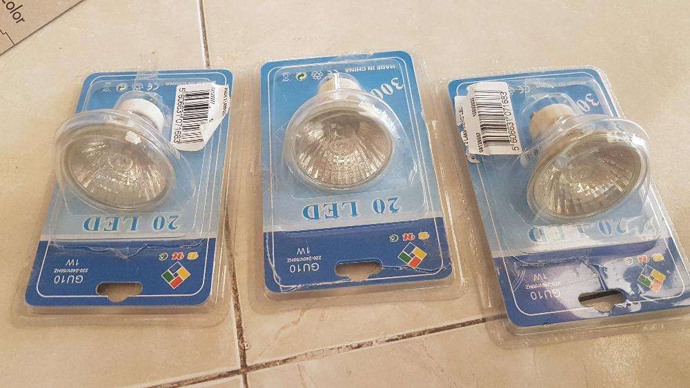 Lâmpadas para teto falso lote de 15